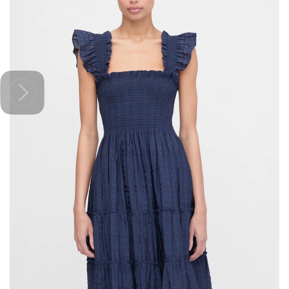Hill House Ellie Nap Dress in Navy Cotton Poplin